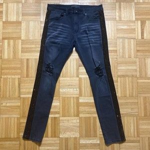 Size 34 x 32 Eternity BC/AD Rhinestone Skinny Jeans